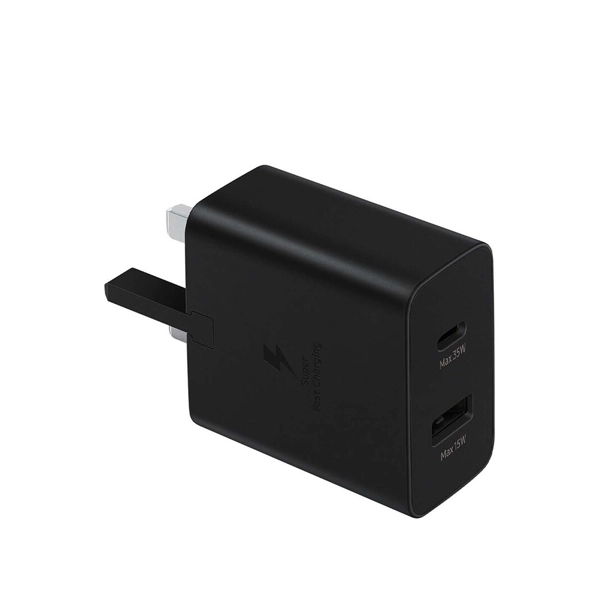 Samsung Super Fast 35W Dual Port USB-C & USB-A Mobile Charger - Black