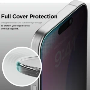 iPhone 16 Plus Privacy Screen Protector-Anti-spy Tempered-Glass Privacy Screen Protector