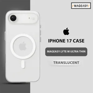 MAGEASY LYTE M ULTRA THIN .70MM CASE FOR IPHONE 17-TRANSLUCENT