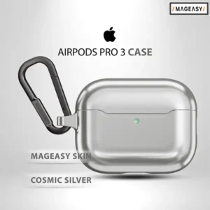 MAGEASY SKIN CASE FOR AIRPODS PRO 3 - COSMIC SILVER