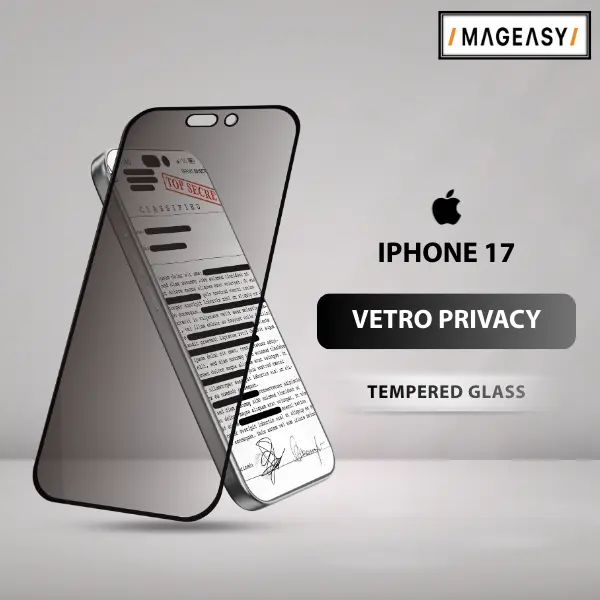 MAGEASY VETRO PRIVACY TEMPERED GLASS SCREENP ROTECTOR FOR IPHONE 17