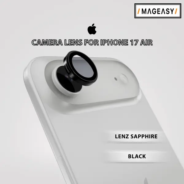 MAGEASY LENZ SAPPHIRE CAMERA LENS PROTECTOR FOR IPHONE 17 AIR-BLACK