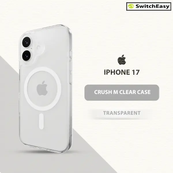 SWITCHEASY CRUSH M CLEAR CASE FOR IPHONE 17-TRANSPARENT