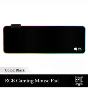 EPIC GAMERS RGB GAMING MOUSE PAD BLACK
