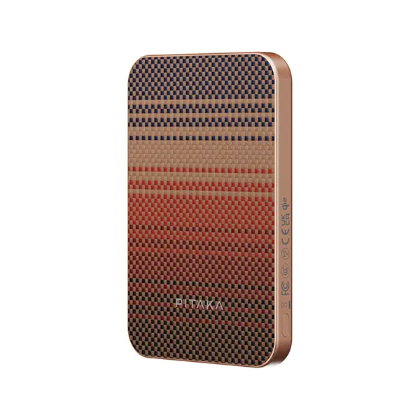 PITAKA ARAMID FIBER MAGNETIC POWER BANK QI2 5k Mah SUNSET - Image 4