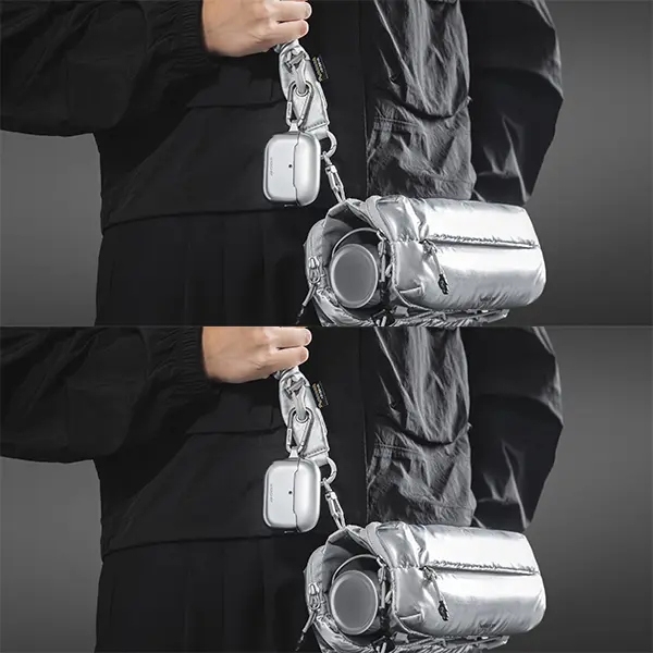 MAGEASY SKIN CASE FOR AIRPODS PRO 3 - COSMIC SILVER - Image 3