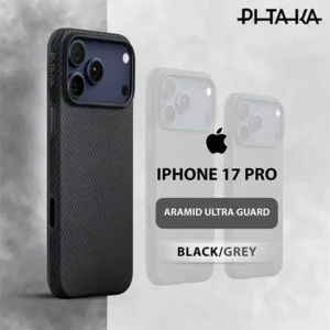 Pitaka Aramid Ultra Guard Case for iPhone 17 Pro Black/Grey