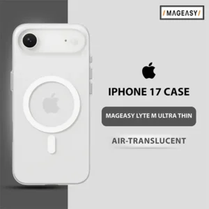 MAGEASY LYTE M ULTRA THIN .70MM CASE FOR IPHONE 17 AIR-TRANSLUCENT