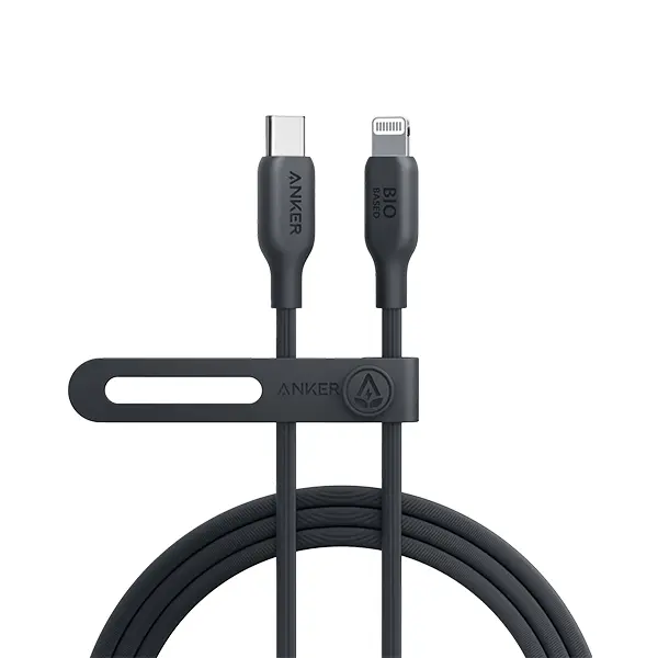 Anker 542 USB-C to Lightning Cable 6ft Bio-Based Black
