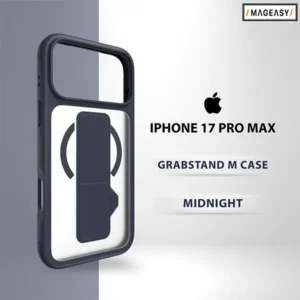 MAGEASY GRAB STAND M CASE: IPHONE 17 Pro Max–Midnight