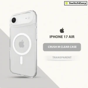 SWITCHEASY CRUSH M CLEAR CASE FOR IPHONE 17 AIR-TRANSPARENT