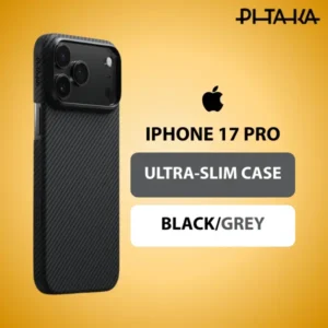 PITAKA ULTRA-SLIM CASE FOR IPHONE 17 PRO-BLACK/GREY