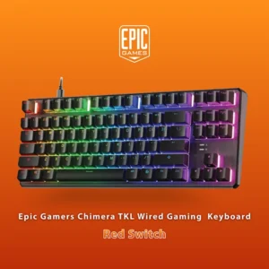 EPIC GAMERS CHIMERA TKL WIRED GAMING KEYBOARD RED SWITCH