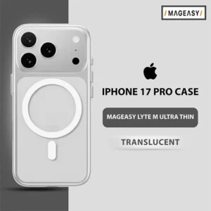 MAGEASY LYTE M ULTRA THIN .70MM CASE FOR IPHONE 17 PRO-TRANSLUCENT