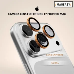 MAGEASY LENZ SAPPHIRE CAMERA LENS PROTECTOR FOR IPHONE 17 PRO/PRO MAX-CORAL
