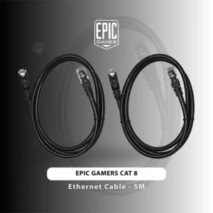 EPIC GAMERS CAT 8 ETHERNET CABLE 5M – LAN CABLE