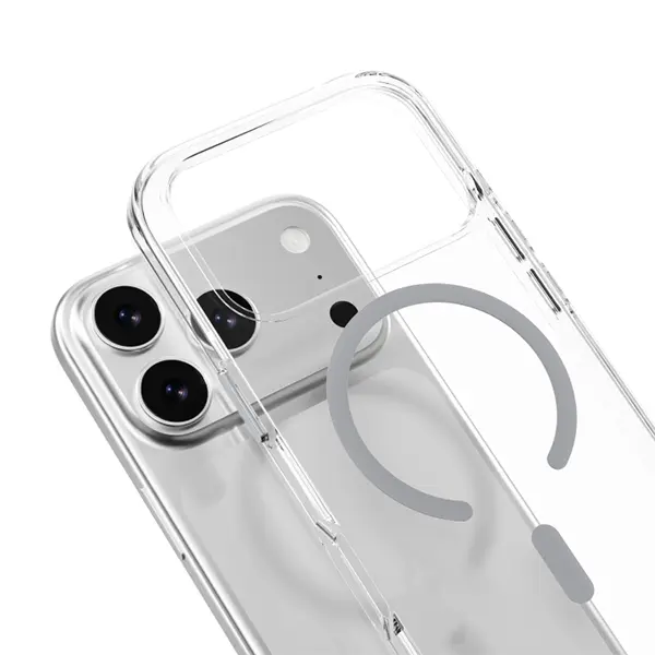 MAGEASY BRIGHT M CLEAR CASE FOR IPHONE 17 PRO-TRANSPARENT/ MIST RING - Image 3