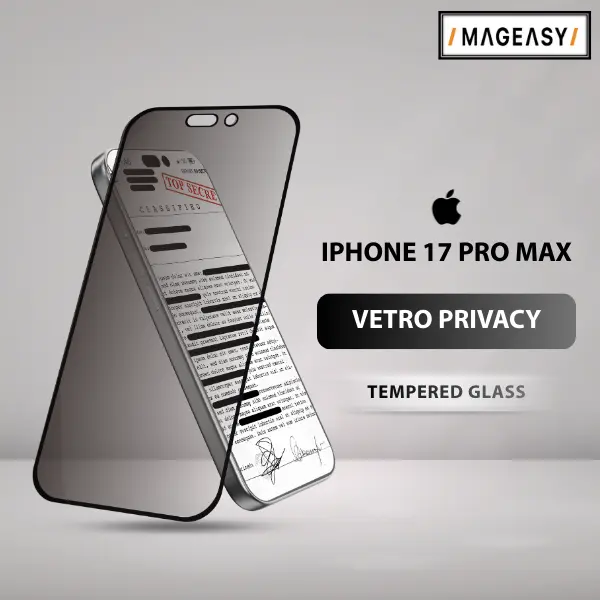 MAGEASY VETRO PRIVACY TEMPERED GLASS SCREEN FOR IPHONE 17 PRO MAX