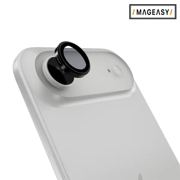 MAGEASY LENZ SAPPHIRE CAMERA LENS PROTECTOR FOR IPHONE 17 AIR-BLACK - Image 2