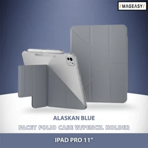 MAGEASY FACET FOLIO CASE W/PENCIL HOLDER FOR IPAD PRO 11"-ALASKAN BLUE