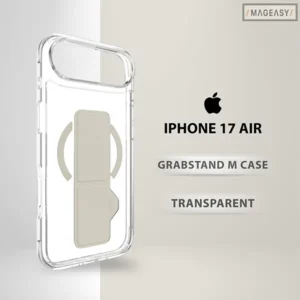 MAGEASY GRAB STAND M CASE: IPHONE 17 AIR - Transparent