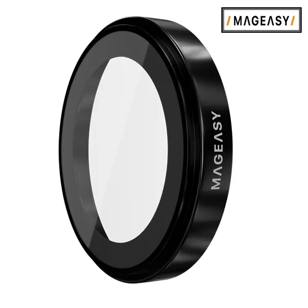 MAGEASY LENZ SAPPHIRE CAMERA LENS PROTECTOR FOR IPHONE 17 AIR-BLACK - Image 3