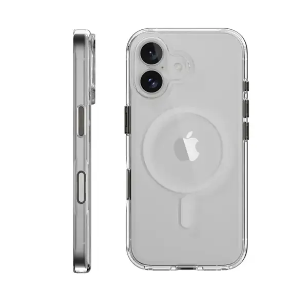 MAGEASY BRIGHT M CLEAR CASE FOR IPHONE 17-TRANSPARENT WHITE RING - Image 8