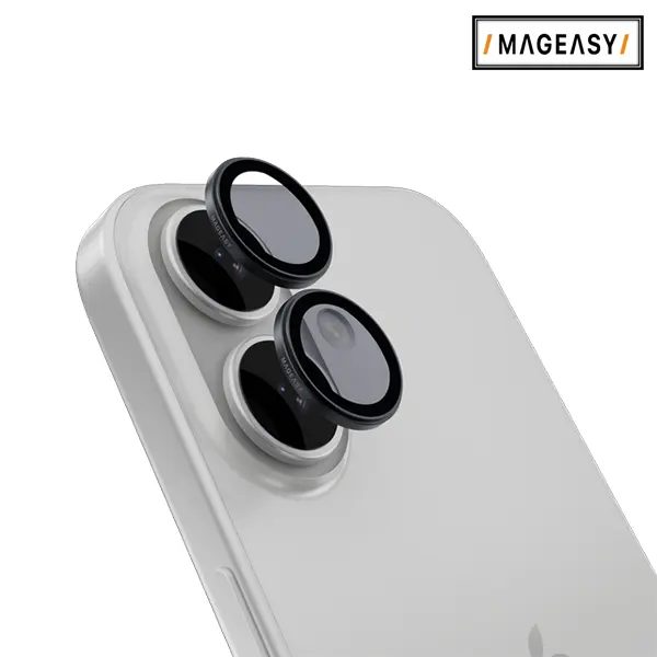 MAGEASY LENZ SAPPHIRE CAMERA LENS PROTECTOR FOR IPHONE 17-SMOKY BLUE - Image 5