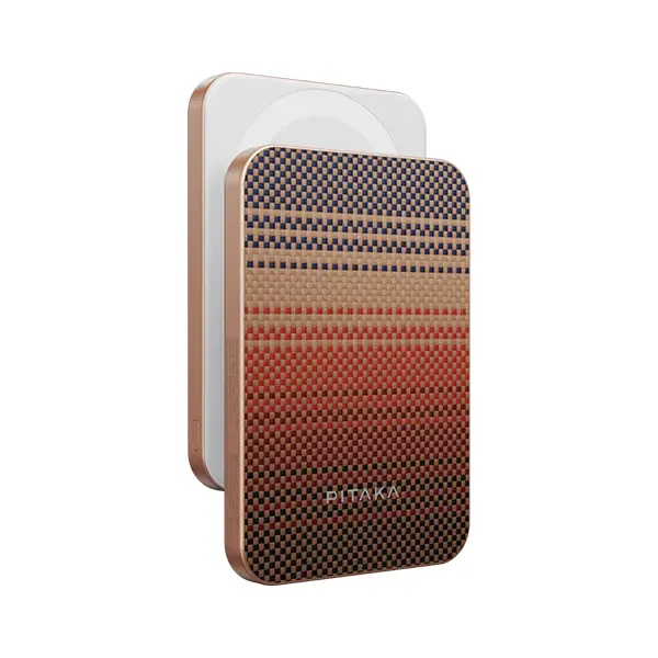 PITAKA ARAMID FIBER MAGNETIC POWER BANK QI2 5k Mah SUNSET - Image 3