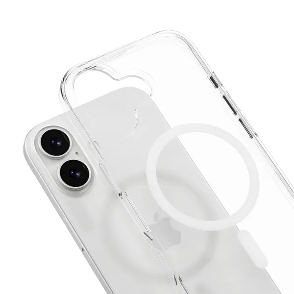 MAGEASY BRIGHT M CLEAR CASE FOR IPHONE 17-TRANSPARENT WHITE RING - Image 4