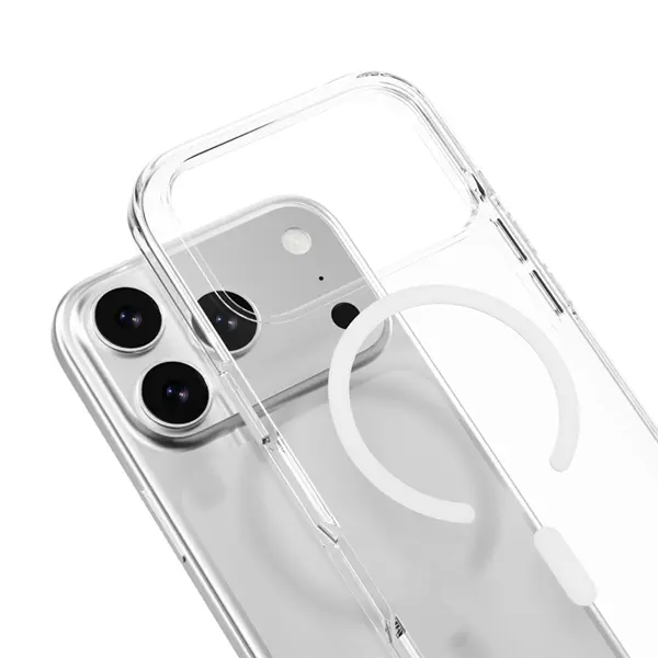 MAGEASY BRIGHT M CLEAR CASE FOR IPHONE 17 PRO-TRANSPARENT/WHTIE RING - Image 3