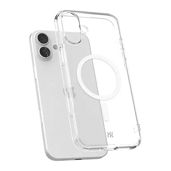 MAGEASY BRIGHT M CLEAR CASE FOR IPHONE 17-TRANSPARENT WHITE RING - Image 9