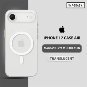 MAGEASY LYTE M ULTRA THIN .70MM CASE FOR IPHONE 17 AIR-TRANSLUCENT