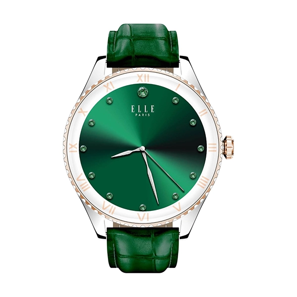 Elle Soleil Smart Watch Green Leather Plus 2 Straps Green Si - Image 3