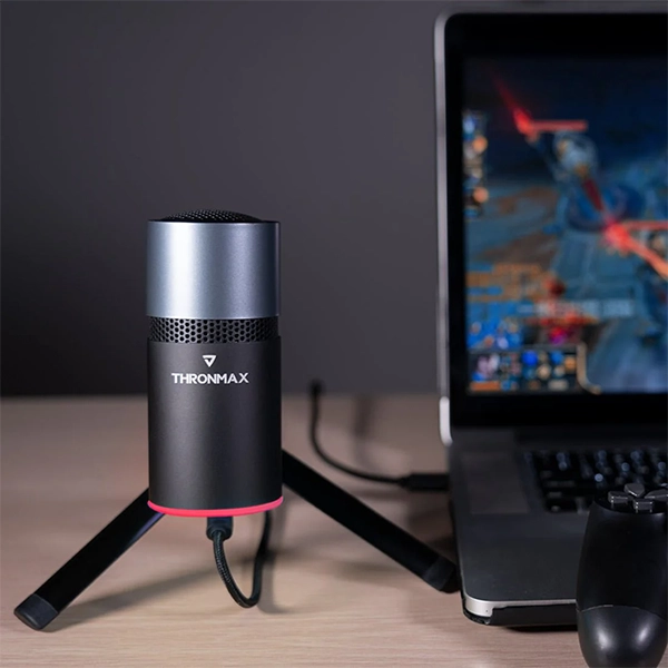 THRONMAX M8 PULSE RGB STREAMING MICROPHONE – BLACK - Image 4