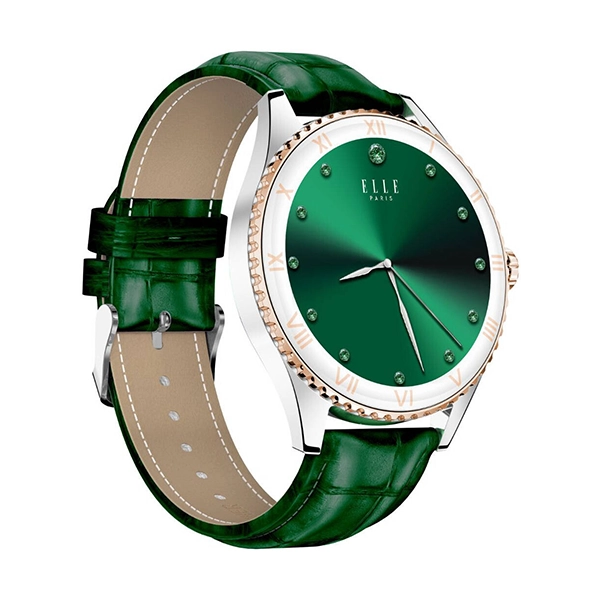Elle Soleil Smart Watch Green Leather Plus 2 Straps Green Si - Image 4
