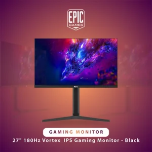 EPIC GAMERS 27" 180HZ VORTEX FAST IPS QHD FLAT GAMING MONITOR – BLACK