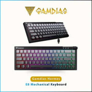 GAMDIAS HERMES E8 MECHANICAL GAMING KEYBOARD RGB – RED SWITCH