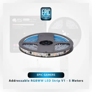 EPIC GAMERS ADDRESSABLE RGBWW LED STRIP V1 5M