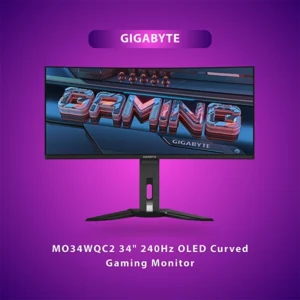 GIGABYTE MO34WQC2 34" OLED 240HZ CURVED GAMING MONITOR