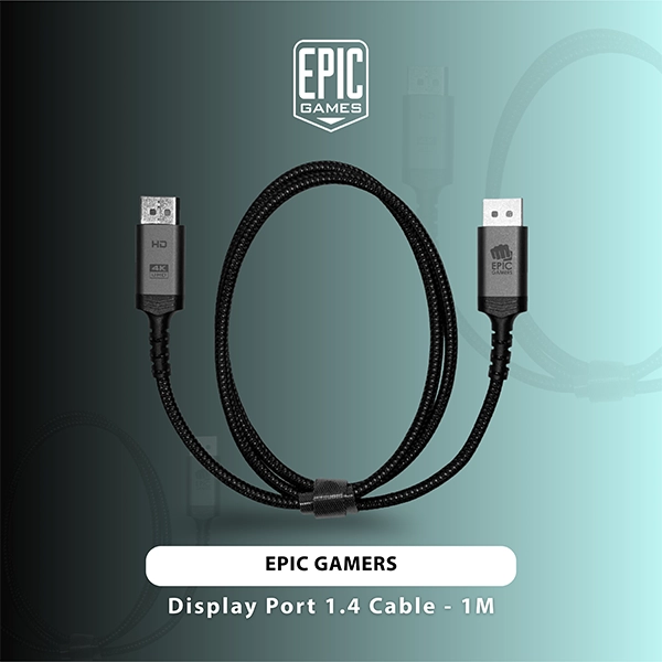 EPIC GAMERS DISPLAYPORT 1.4 CABLE 1M - VIDEO CABLE