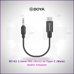 BOYA BY-K2 3.5MM TRS TO USB TYPE-C AUDIO ADAPTER