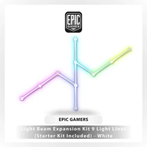EPIC GAMERS LIGHT BEAM EXPANSION KIT 9 LIGHT LINES-STARTER KIT INCLUDED-WHITE