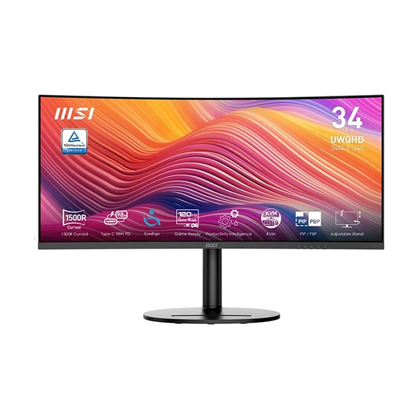 MSI MODERN MD342CQP 34" UWQHD 120HZ VA CURVED MONITOR - Image 2