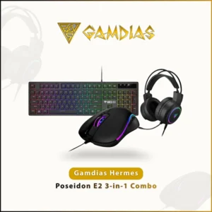 GAMDIAS POSEIDON E2 3-IN-1 GAMING COMBO: KEYBOARD MOUSE HEADSET