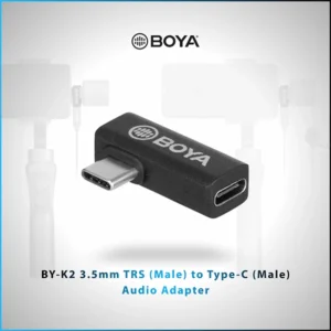 BOYA BY-K5 USB TYPE-C MALE TO TYPE-C FEMALE RIGHT-ANGLE ADAPTER