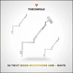 THRONMAX S6 TWIST BOOM MICROPHONE ARM: WHITE