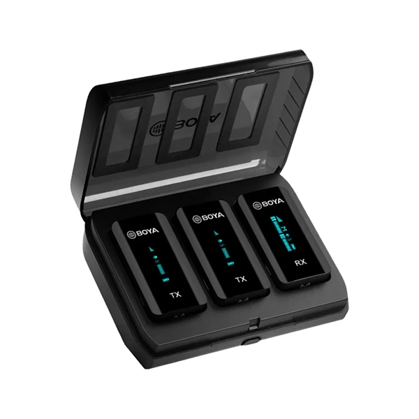BOYA BY-XM6-K2 2.4GHZ ULTRA-COMPACT WIRELESS MICROPHONE SYSTEM KIT - BLACK - Image 2