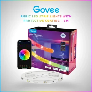GOVEE RGBIC LED STRIP LIGHTS WITH PROTECTIVE COATING – 5M