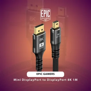 EPIC GAMERS MINI DISPLAYPORT TO DISPLAYPORT 8K CABLE 1M